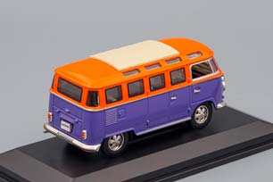 VW VOLKSWAGEN MICROBUS (1962), PURPLE / ORANGE — фото 2