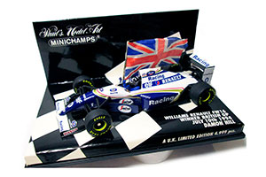 WILLIAMS FW16 D.HILL BRITISH GP 1994 WINNER W. FLAG #0 — фото 1