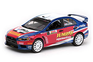 MITSUBISHI LANCER EVOLUTION X #1 J.VAN DEN HEUVL/M.KOLUMAN TANKS RALLY 2009 WINNER LIM. EDITION 559 PCS