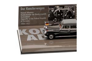 MERCEDES W186 300 B III KONRAD ADENAUER 1955 BLACK — фото 2