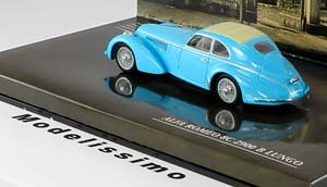 ALFA ROMEO 8C 2900 B LUNGO 1938 LIGHT BLUE — фото 2