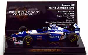WILLIAMS FW18 WORLD CHAMPION 1996**ВИЛЬЯМС