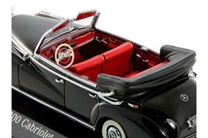 MERCEDES 300 CABRIOLET W186 1952 LIMITED EDITION 650 PCS BLACK — фото 7