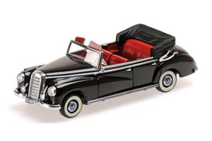 MERCEDES 300 CABRIOLET W186 1952 LIMITED EDITION 650 PCS BLACK