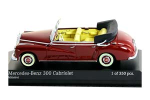 MERCEDES W186 300 CABRIOLET 1952 DARK RED — фото 6