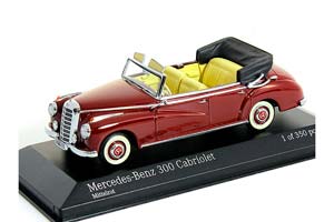 MERCEDES W186 300 CABRIOLET 1952 DARK RED — фото 7