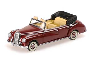 MERCEDES W186 300 CABRIOLET 1952 DARK RED