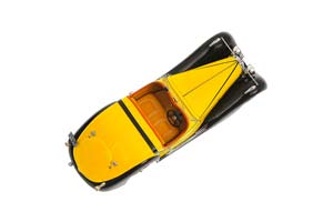 VOISIN C27 GRAND SPORT CABRIOLET 1934 YELLOW WITH BLACK — фото 5