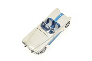 LA SALLE ROADSTER 1955 WHITE/BLUE — фото 2
