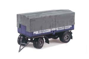 TRAILER BUSSING 2-ACHS-ANHÄNGER DACHSER 1950 DARKBLUE GREY
