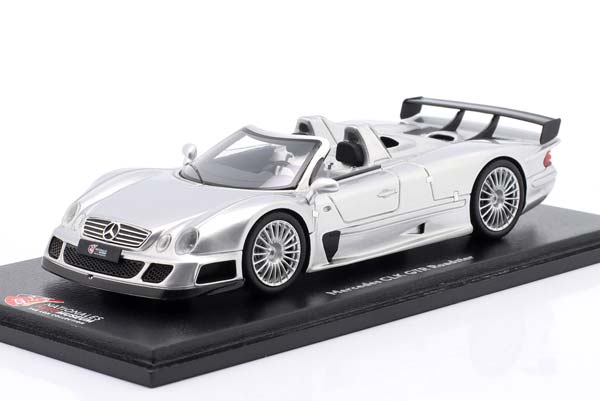 MERCEDES-BENZ CLK GTR ROADSTER SILVER / МЕРСЕДЕС-БЕНЦ КЛК ГТР РОДСТЕР СЕРЕБРИСТЫЙ