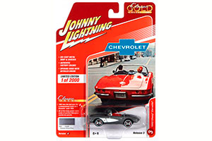 CHEVROLET CORVETTE CONVERTIBLE SATEEN SILVER 1962 (ДЛИНА МОДЕЛИ 6-10 СМ)