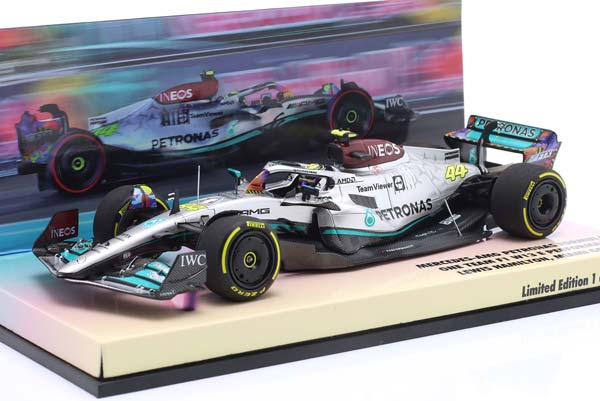 MERCEDES-AMG F1 W13 #44 6TH MIAMI GP FORMULA 1 2022 LEWIS HAMILTON / МЕРСЕДЕС-АМГ ФОРМУЛА-1 W13 6 МЕСТО ГРАН-ПРИ МАЙАМИ ЛЬЮИС ХЭМИЛТОН