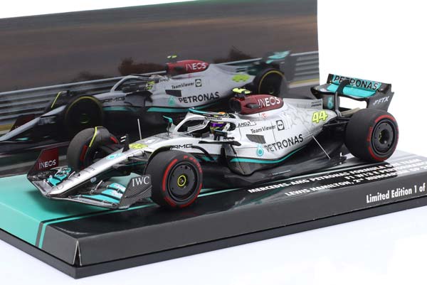 MERCEDES-AMG F1 W13 #44 2ND HUNGARIAN GP FORMULA 1 2022 L. HAMILTON / МЕРСЕДЕС-АМГ ФОРМУЛА-1 W13 2ND ХУНГАРИАН ГРАН-ПРИ ХЭМИЛТОН