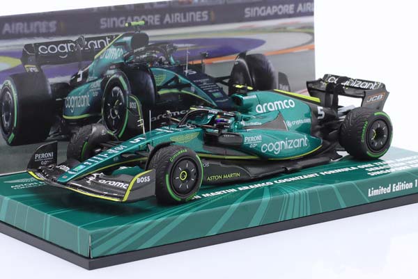 ASTON MARTIN AMR22 #5 8TH SINGAPORE GP FORMULA 1 2022 S. VETTEL / АСТОН МАРТИН AMR22 8TH СИНГАПОРЕ ГРАН-ПРИ ФОРМУЛА-1 ВЕТТЕЛ