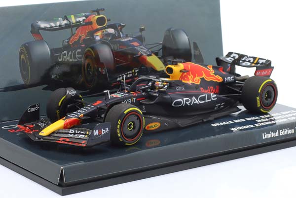 RED BULL RB18 #1 WINNER AZERBAIJAN FORMULA 1 WORLD CHAMPION 2022 M. VERSTAPPEN / РЕД БУЛЛ RB18 ПОБЕДИТЕЛЬ АЗЕРБАЙДЖАН ФОРМУЛА-1 ЧЕМПИОН МИРА МАКС ФЕРСТАППЕН КРАСНЫЙ