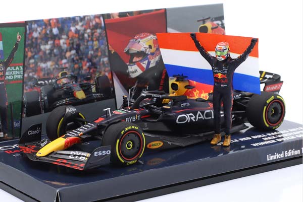 RED BULL RB18 #1 WINNER DUTCH GP FORMULA 1 WORLD CHAMPION 2022 M. VERSTAPPEN / РЕД БУЛЛ RB18 ПОБЕДИТЕЛЬ ДУТЧ ГРАН-ПРИ ФОРМУЛА-1 ЧЕМПИОН МИРА МАКС ФЕРСТАППЕН КРАСНЫЙ