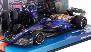 WILLIAMS F1 FW45 TEAM WILLIAMS RACING GULF №23 LAS VEGAS USA GP 2023 ALEXANDER ALBON, BLUE BLACK