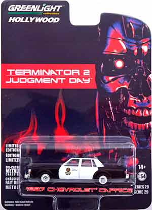 CHEVROLET CAPRICE POLICE TERMINATOR 2 1987 (ДЛИНА МОДЕЛИ 6-10 СМ)