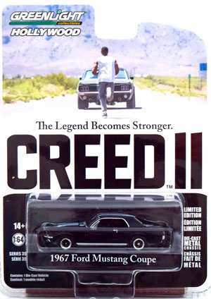 FORD MUSTANG CREED 2 1967 BLACK (ДЛИНА МОДЕЛИ 6-10 СМ)