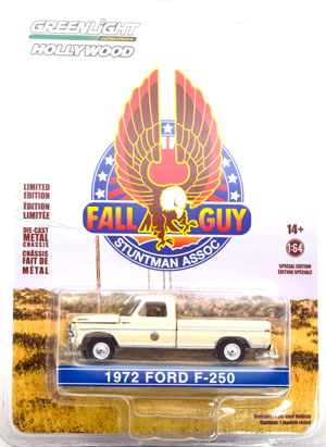 FORD F-250 FALL GUY STUNTMAN ASSOCIATION 1972 CREME (ДЛИНА МОДЕЛИ 6-10 СМ)