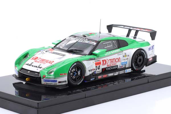 NISSAN GT-R SUPER GT500 #24 D'STATION ADVAN GT-R LDF YASUDA/KRU 2013, GREEN / WHITE