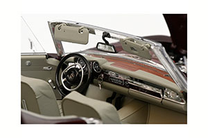 MERCEDES W113 280SL PAGODE 1963 DARK RED — фото 4