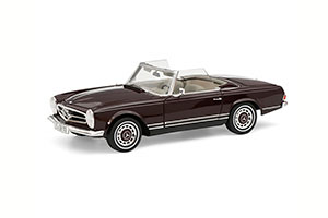 MERCEDES W113 280SL PAGODE 1963 DARK RED — фото 9