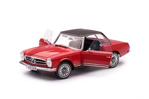 MERCEDES-BENZ 280SL PAGODE W113 1968 КРАСНЫЙ С ЧЕРНЫМ — фото 11