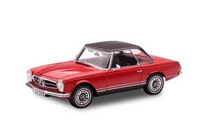 MERCEDES-BENZ 280SL PAGODE W113 1968 КРАСНЫЙ С ЧЕРНЫМ