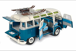 VW VOLKSWAGEN T1B SAMBA WINTERSPORT 1962 BEIGE/MARINO — фото 2