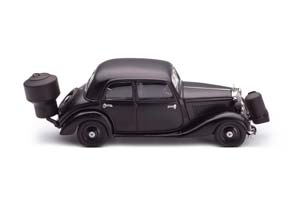 MERCEDES-BENZ 170V ГАЗОГЕНЕРАТОРНЫЙ, С ФИГУРКОЙ , ЧЕРНЫЙ — фото 3