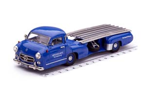 MERCEDES-BENZ RENNTRANSPORTER BLUE WONDER 1955 СИНИЙ — фото 14