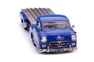 MERCEDES-BENZ RENNTRANSPORTER BLUE WONDER 1955 СИНИЙ — фото 8