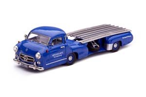 MERCEDES-BENZ RENNTRANSPORTER BLUE WONDER 1955 СИНИЙ — фото 1