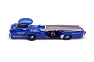 MERCEDES-BENZ RENNTRANSPORTER BLUE WONDER 1955 СИНИЙ — фото 2