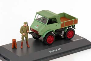 MERCEDES-BENZ UNIMOG 401 TRUCK 1953, GREEN WOOD