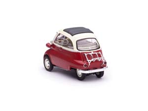 BMW ISETTA КРАСНЫЙ С БЕЛЫМ С ПРИЦЕПОМ И ЗИМНИМ ИНВЕНТАРЁМ — фото 5