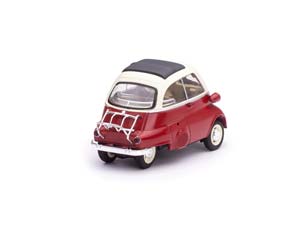 BMW ISETTA КРАСНЫЙ С БЕЛЫМ С ПРИЦЕПОМ И ЗИМНИМ ИНВЕНТАРЁМ — фото 6