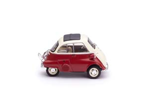 BMW ISETTA КРАСНЫЙ С БЕЛЫМ С ПРИЦЕПОМ И ЗИМНИМ ИНВЕНТАРЁМ — фото 8