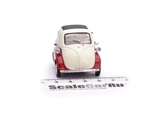 BMW ISETTA КРАСНЫЙ С БЕЛЫМ С ПРИЦЕПОМ И ЗИМНИМ ИНВЕНТАРЁМ — фото 10