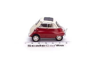 BMW ISETTA КРАСНЫЙ С БЕЛЫМ С ПРИЦЕПОМ И ЗИМНИМ ИНВЕНТАРЁМ — фото 2