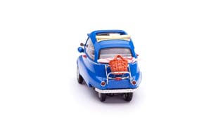 BMW ISETTA ГОЛУБОЙ С УТВАРЬЮ ДЛЯ ПИКНИКА — фото 4