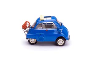 BMW ISETTA ГОЛУБОЙ С УТВАРЬЮ ДЛЯ ПИКНИКА — фото 7