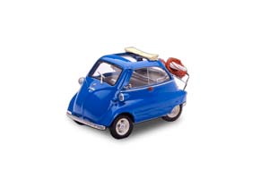 BMW ISETTA ГОЛУБОЙ С УТВАРЬЮ ДЛЯ ПИКНИКА — фото 1