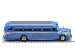MERCEDES-BENZ O6600 WANDERFREUND С ФИГУРКОЙ ВОДИТЕЛЯ 1955 BLUE/CRÈME АВТОБУС — фото 5
