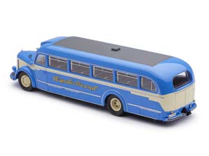 MERCEDES-BENZ O6600 WANDERFREUND С ФИГУРКОЙ ВОДИТЕЛЯ 1955 BLUE/CRÈME АВТОБУС — фото 9