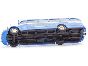 MERCEDES-BENZ O6600 WANDERFREUND С ФИГУРКОЙ ВОДИТЕЛЯ 1955 BLUE/CRÈME АВТОБУС — фото 10