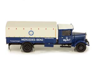 MERCEDES-BENZ LO 2750 БОРТОВОЙ С ТЕНТОМ, СИНИЙ, MERCEDES TRANSPORTWAGEN — фото 3