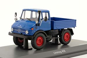 MERCEDES-BENZ UNIMOG 408 БОРТОВОЙ С ТЕНТОМ, СИНИЙ С СЕРЫМ — фото 3